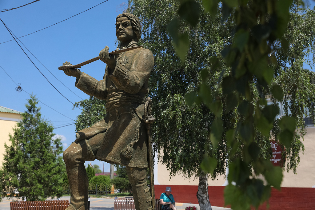 Памятник Петру первому в станице Алексеевской